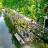 Монтаж пирса на винтовых сваях в Низино