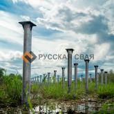 Монтаж винтовых свай для Зоны отдыха на Шуваловском проспекте в Санкт-Петербурге