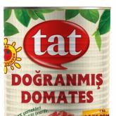 Томаты очищенные, нарезанные кубиком в собственном соку. Масса нетто/сухой вес: 4050гр/2460гр 