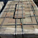 Пиленый камень серо-зеленый плитка