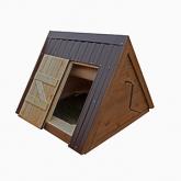 домик на колодец с металлопрофилем