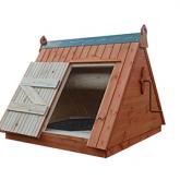 домик на колодец деревянный