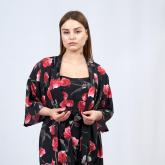 комплект сорочка+халат, в десяти расцветках. Ткань нежная и приятная к телу, регулируемые бретели на сорочке, на халате петелька для вешалки, ровный шов, каждая единица товара в индивидуальной упаковке. Цена розница — 2500р, опт от 30 комплектов — 1500р. Размеры: 42−44, 46−48, 50−52.