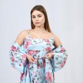 комплект сорочка+халат, в десяти расцветках. Ткань нежная и приятная к телу, регулируемые бретели на сорочке, на халате петелька для вешалки, ровный шов, каждая единица товара в индивидуальной упаковке. Цена розница — 2500р, опт от 30 комплектов — 1500р. Размеры: 42−44, 46−48, 50−52.