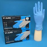 Нитриловые перчатки одноразовые Высокой прочности 100 штук, цвет синий