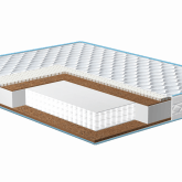 Матрас Barcelo- Разносторонний матрас. Одна сторона - средней жесткости, другая жесткая. У нас огромный и успешный опыт производства данной модели. С течением времени в данную модель вносились незначительные корректировки, которые только улучшали и без того высокие анатомические свойства