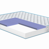 Матрас Barcelona - Беспружинный, разносторонний матрас высотой 20 см. В качестве основных наполнителей применены Biofoam 14 см и FoamActive 4 см. Данная модель имеет разную степень жесткости с двух сторон. С одной стороны жесткость выше средней, с другой  стороны благодаря комфортному слою FoamActive матрас будет более мягким и анатомическим.    