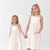 Сарафан летний молочно-белый