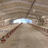 Монтаж оборудования для напольного сооружения птицы