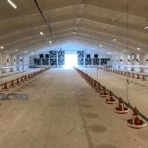 Монтаж оборудования для напольного сооружения птицы