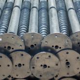 Оцинкованные многовитковые сваи с приваренным фланцем