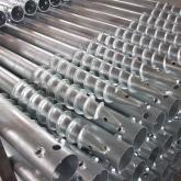 Оцинкованные многовитковые сваи с гайками (дорожная серия)