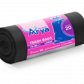 Мусорные пакеты 20 шт в рулоне, 90л, почные и при отрыве от рулона не рвутся , 