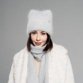 Женская вязаная шапка P/958_Винсент_V-3297