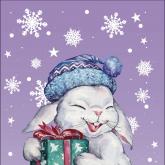 Папертоль + календарь "Зайка с подарком", р. 20*51