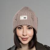 Женская вязаная шапка P/836_Камета_V-3101.