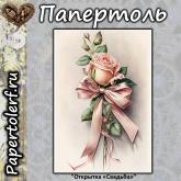 Набор для творчества в технике Папертоль "Открытка "Свадьба"