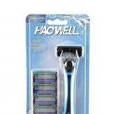 Cтанок бритвенный 5 картриджей с 6 лезвиями.