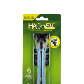 Cтанок бритвенный 4 картриджа с 3 лезвиями.