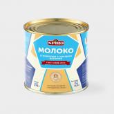 Молоко цельное сгущенное с сахаром с массовой долей жира 8,5%, изготовлено по ГОСТ, масса нетто 380г.