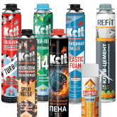 Клей-пены Kolt, Refit и Super Монтажник оптом от производителя DELUX