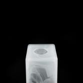 Плафон Куб, белый алебастр, цоколь Е27