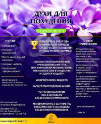 Антицеллюлитные духи для похудения "Majestik Health", "Для него", 200 мл.