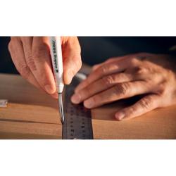 Строительный карандаш для нанесения постоянной точной маркировки даже в труднодоступных местах.