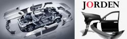 Продажа деталей кузова и автосвета торговой марки JORDEN - передние фары, задние фонари, противотуманные фары, зеркала заднего вида, бампера, капоты, двери, крылья и другие стальные и пластиковые детали кузова.