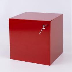 Урна для праха «Куб» красный глянец