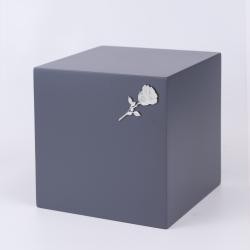 Урна для праха «Куб» серый матовый