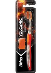 Обеспечивает превосходную очистку  благодаря щетинкам с добавлением  вулканических минералов. Щетинки  до 17 раз тоньше и мягче, чем у обычных зубных щеток. Мягкие щетинки помогают деликатно чистить зубы и десны. Удобная эргономичная прорезиненная ручка предотвращает выскальзывание из ладони.