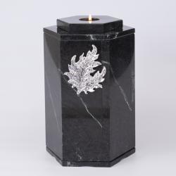 Урна для праха доломит «Шестигранник» с декором