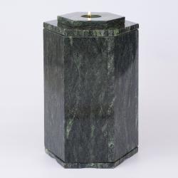 Урна  для праха змеевик "Шестигранник"