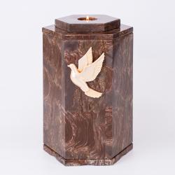 Урна для праха креноид «Шестигранник» с декором