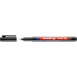 E-140#1Маркер перманентный для глянцевых поверхностей и пленок edding 140S, круглый наконечник, 0.3 мм Черный