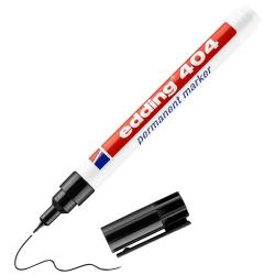 E-404#1 Маркер перманентный edding 404, круглый наконечник, 0.75 мм Черный, (10 шт/уп)