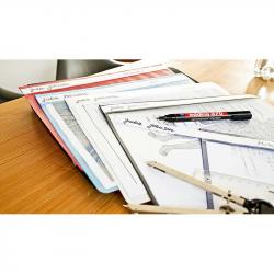 E-370#1 Маркер перманентный edding 370, круглый наконечник, 1 мм Черный, (10 шт/уп)