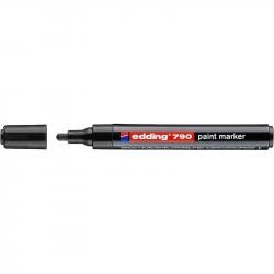 E-790#1 Маркер лаковый глянцевый edding 790, круглый наконечник, 2-3 мм Черный, (10 шт/уп)