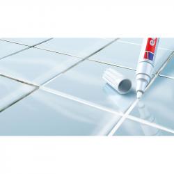 E-8200#1-B#49 Маркер для затирки плиточных швов edding 8200, круглый наконечник, 2-4 мм, блистер Белый, (10 шт/уп)