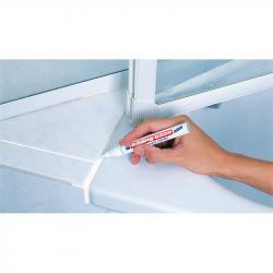 E-8200#1-B#49 Маркер для затирки плиточных швов edding 8200, круглый наконечник, 2-4 мм, блистер Белый, (10 шт/уп)