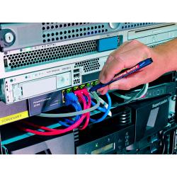 E-8407#4S Набор маркеров перманентных для кабеля edding 8407, круглый наконечник, 0.3 мм, 4 цвета Блистер, (10 уп/кор)