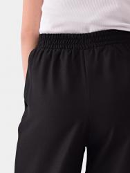 Брюки палаццо на резинке, черный