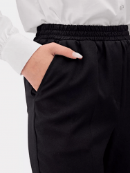 Брюки зауженные классические, черные