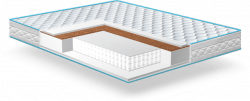Разносторонний матрас. Подойдет для людей, у которых разные предпочтения в зависимости от времени года. Например, можно использовать более жесткую сторону летом, а более мягкую зимой. С одной стороны сочетание гипоаллергенного biofoam с кокосовой койрой обеспечит среднюю жесткость матрасу. С другой biofoam для максимальной эластичности и мягкости.   Независимый пружинный блок Smart Spring придает матрасу анатомические свойства и обеспечивает полное расслабление во время сна.
