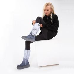 Стильные теплые полусапоги KB807GR 