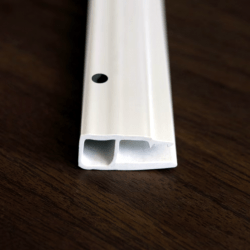 Профиль ПВХ потолочный перфорированный серый 140 грамм