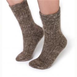 Шерстяные носки с высоким паголенком и усиленной пяткой