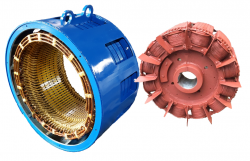 Электродвигатель ДСК 12-24-12 предназначен для привода угловых поршневых воздушных компрессоров на базе ВП3.