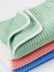 ПОЛОТЕНЦЕ С ОКАНТОВКОЙ из  микрофибры 210 г/м²  плюш - рифлёная Размер 35х70 